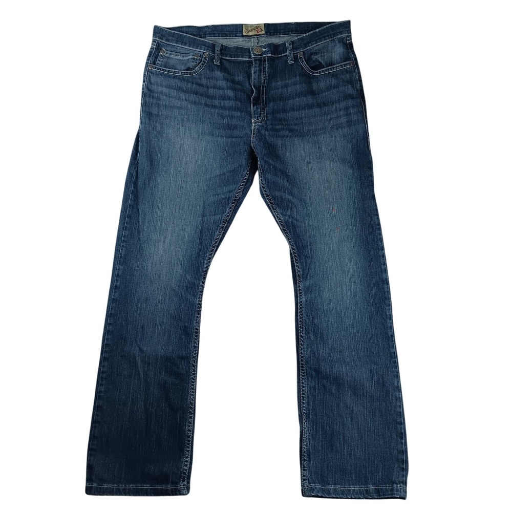 Wrangler 20X Jeans Mens 39X33 Blue Whiskered‎ Cowboy Stretch Western Rodeo